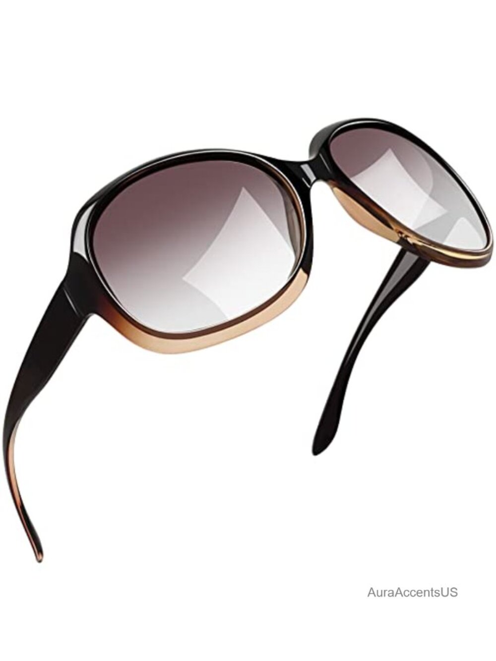 Oversized Polarized Butterfly Sunglasses UV400 Full-Frame Wrap Around for
